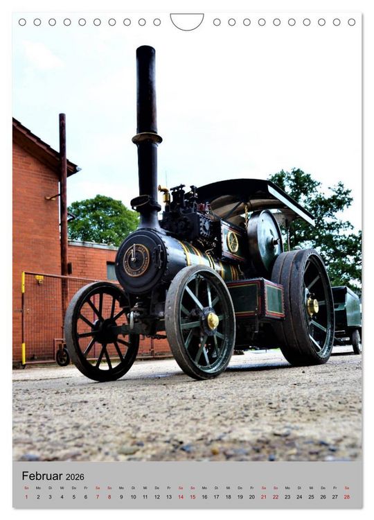 Produktbild: Oldtimer unter Dampf (Wandkalender 2026 DIN A4 hoch), CALVENDO Monatskalender