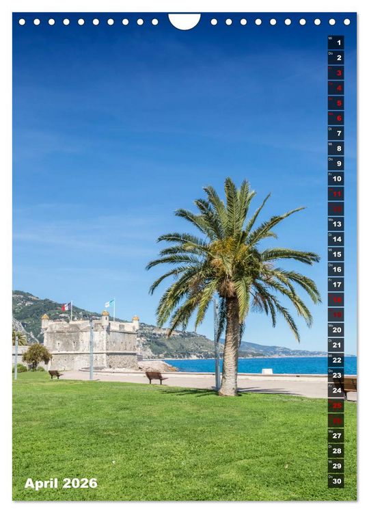 Produktbild: C&Ocirc;TE D&rsquo;AZUR Idyllische Orte (Wandkalender 2026 DIN A4 hoch), CALVENDO Monatskalender