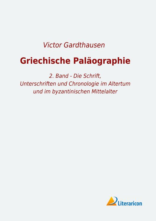 Produktbild: Griechische Pal&auml;ographie
