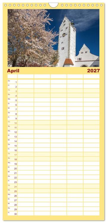 Produktbild: Familienplaner 2027 - Pfullendorf - die Perle im Linzgau mit 5 Spalten (Wandkalender, 21 x 45 cm) CALVENDO