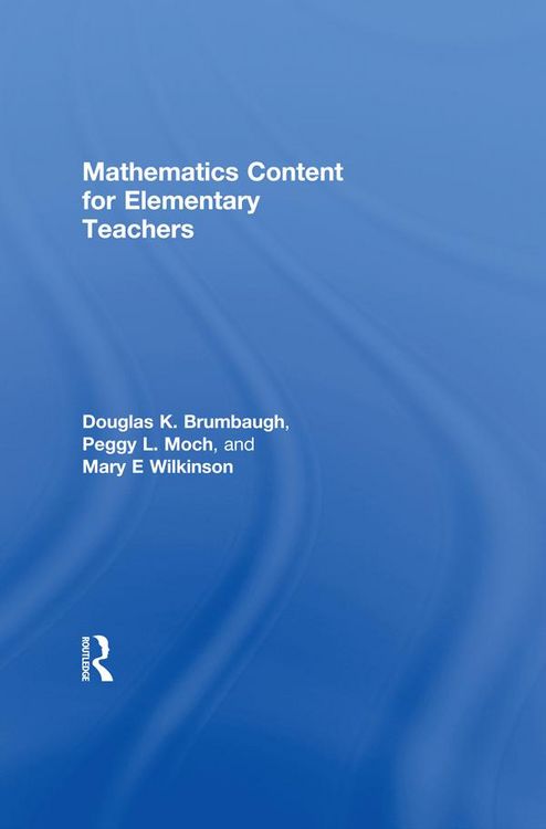 Produktbild: Mathematics Content for Elementary Teachers