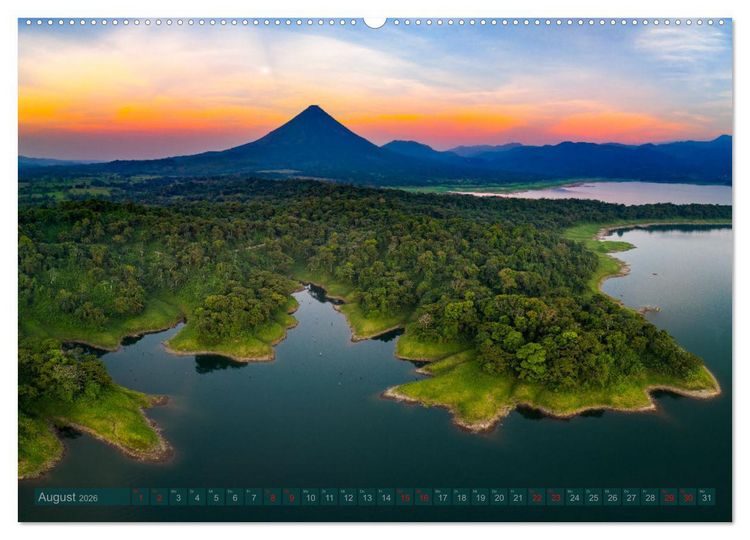 Produktbild: Tropenparadies zwischen Ozeanen Costa Rica (Wandkalender 2026 DIN A2 quer), CALVENDO Monatskalender