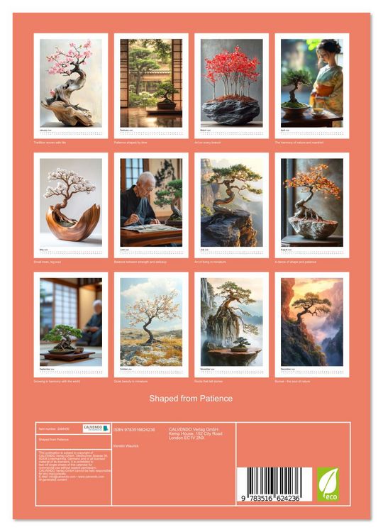 Produktbild: Shaped from Patience (Wall Calendar 2026 DIN A4 portrait), CALVENDO 12 Month Wall Calendar
