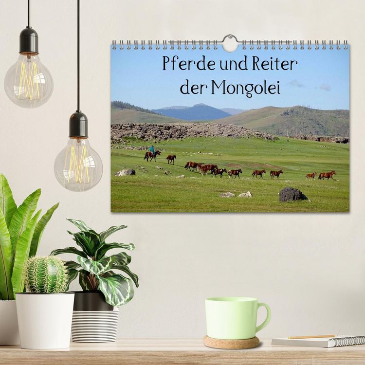Produktbild: Pferde und Reiter der Mongolei (Wandkalender 2026 DIN A4 quer), CALVENDO Monatskalender