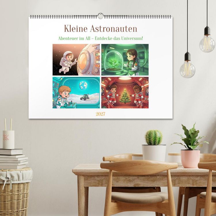 Produktbild: Kleine Astronauten (Wandkalender 2027 DIN A2 quer), CALVENDO Monatskalender