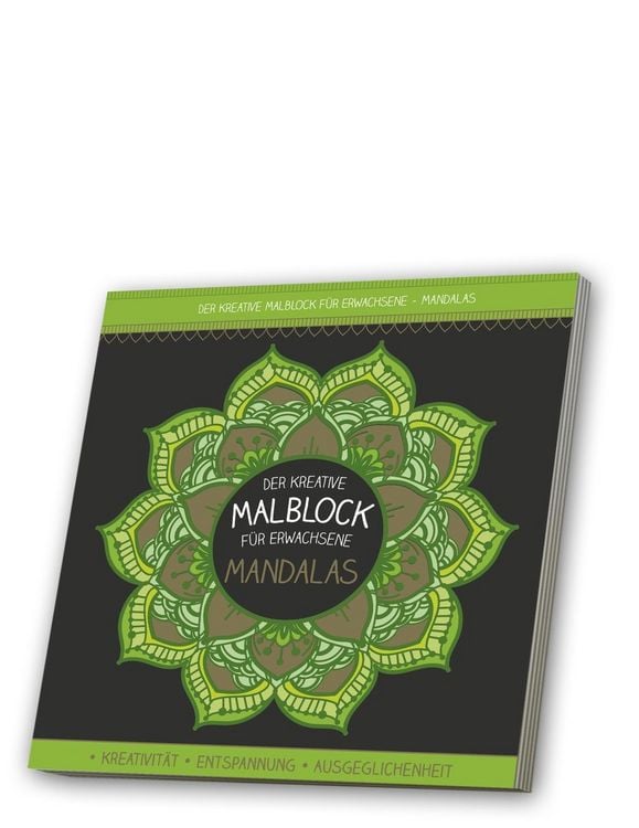 Produktbild: Malblock f&uuml;r Erwachsene mit CD: Mandalas