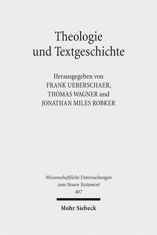 Produktbild: Theologie und Textgeschichte