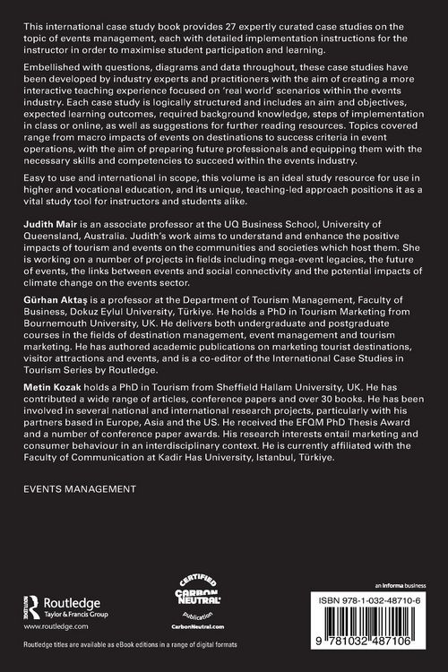 Produktbild: International Case Studies in Event Management