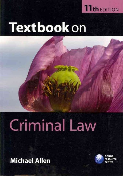 Produktbild: Textbook on Criminal Law