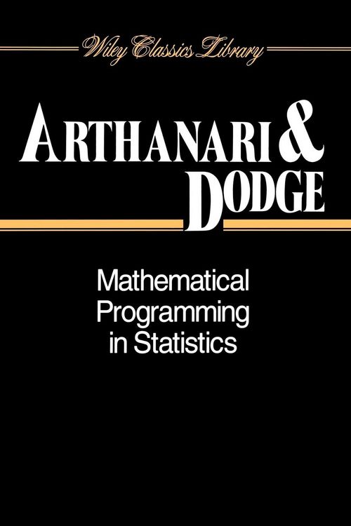 Produktbild: Mathematical Programming in Statistics