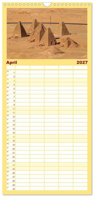 Produktbild: Familienplaner 2027 - Das Erbe der Pharaonen mit 5 Spalten (Wandkalender, 21 x 45 cm) CALVENDO