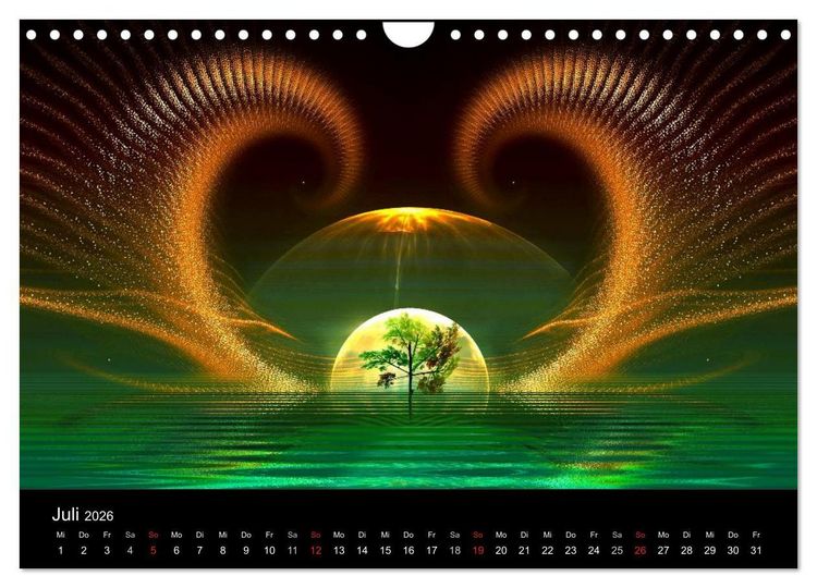 Produktbild: unbekannte Welten (Wandkalender 2026 DIN A4 quer), CALVENDO Monatskalender