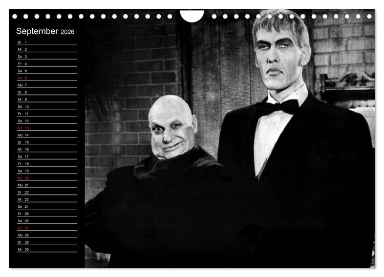 Produktbild: Kultfilme - schwarz-wei&szlig;e Klassiker (Wandkalender 2026 DIN A4 quer), CALVENDO Monatskalender