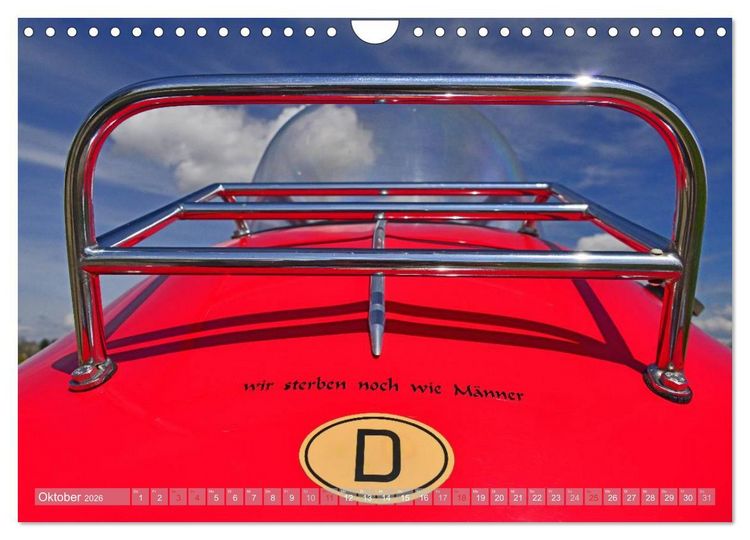 Produktbild: Messerschmitt KR 200 Kabinenroller (Wandkalender 2026 DIN A4 quer), CALVENDO Monatskalender