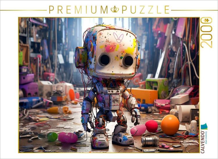 Produktbild: CALVENDO Puzzle Brummbot | 2000 Teile Lege-Gr&ouml;&szlig;e 90x67cm Foto-Puzzle f&uuml;r gl&uuml;ckliche Stunden
