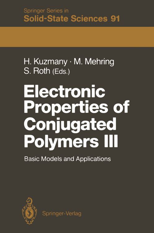 Produktbild: Electronic Properties of Conjugated Polymers III