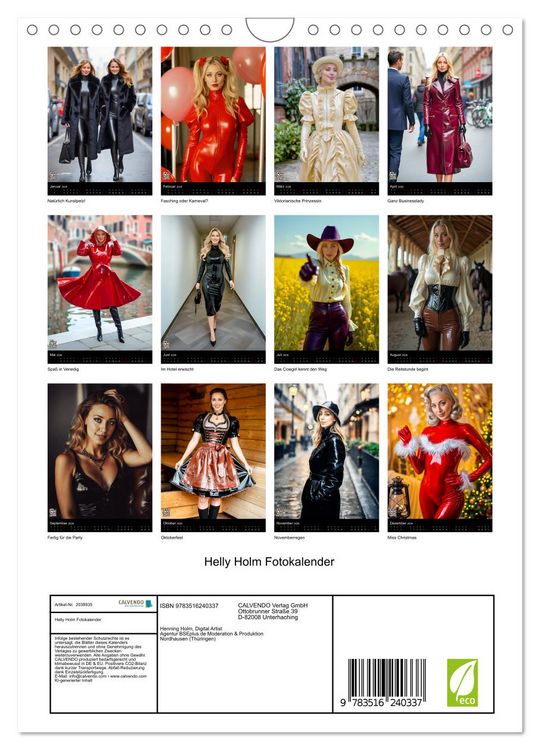 Produktbild: Helly Holm Fotokalender (Wandkalender 2026 DIN A4 hoch), CALVENDO Monatskalender