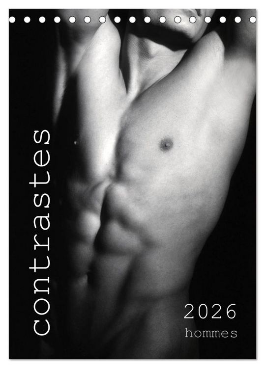 Produktbild: contrastes hommes (Calendrier de bureau 2026 DIN A5 horizontal), CALVENDO calendrier mensuel