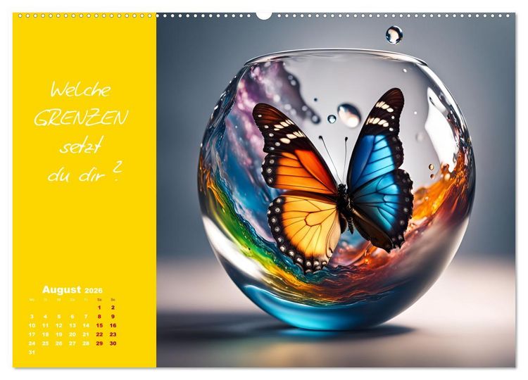 Produktbild: KI Mut - Trau Dich und stell Dir die richtige Frage (Wandkalender 2026 DIN A2 quer), CALVENDO Monatskalender