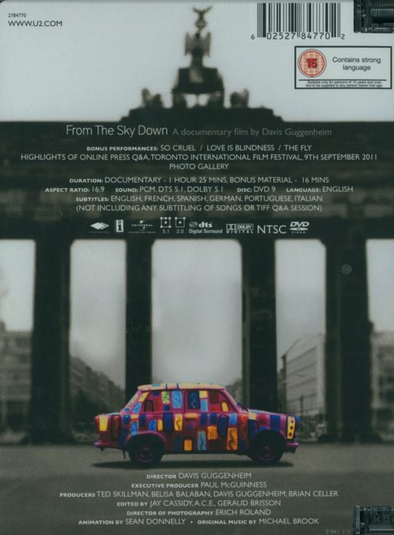 Produktbild: U2 - From The Sky Down/A documentary film about the making of U2's Achtung Baby [DC]