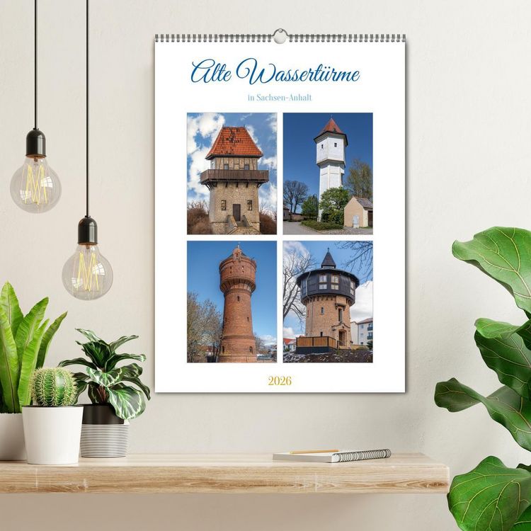 Produktbild: Alte Wassert&uuml;rme (Wandkalender 2026 DIN A2 hoch), CALVENDO Monatskalender