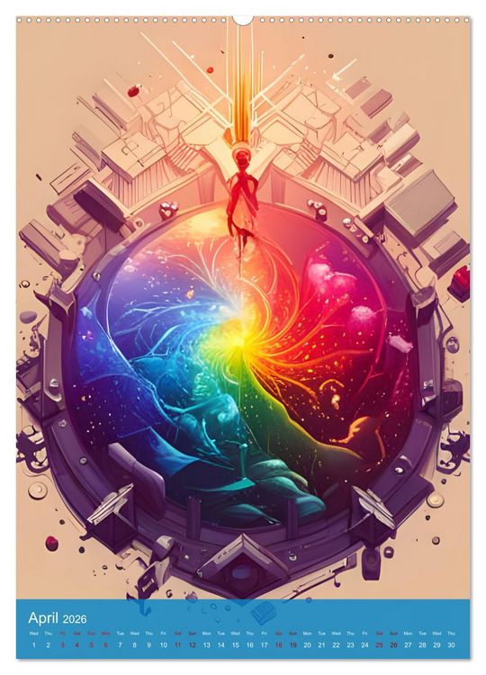 Produktbild: Rainbow Horizons (High Quality Premium Wall Calendar 2026 DIN A2 portrait),CALVENDO 12 Month Wall Calendar