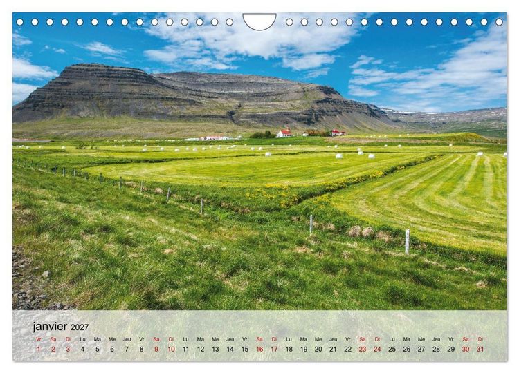Produktbild: L'&eacute;t&eacute; en Islande (Calendrier mural 2027 DIN A4 vertical), CALVENDO calendrier mensuel