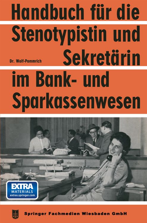Produktbild: Handbuch f&uuml;r die Stenotypistin und Sekret&auml;rin im Bank- und Sparkassenwesen