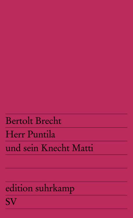 Produktbild: Herr Puntila und sein Knecht Matti