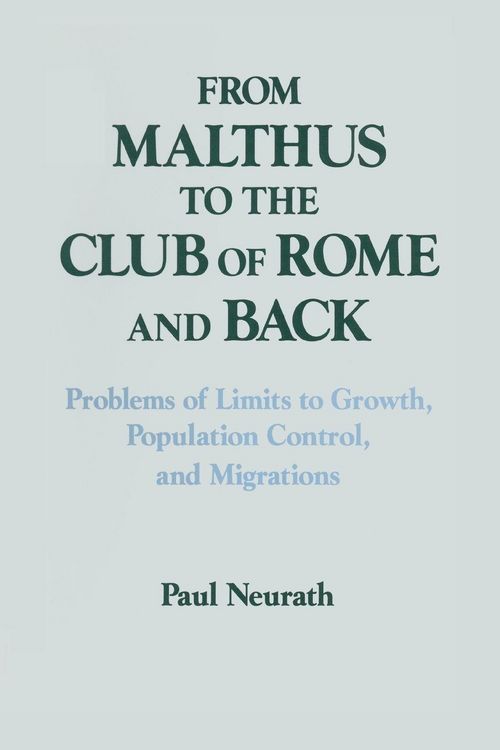 Produktbild: From Malthus to the Club of Rome and Back