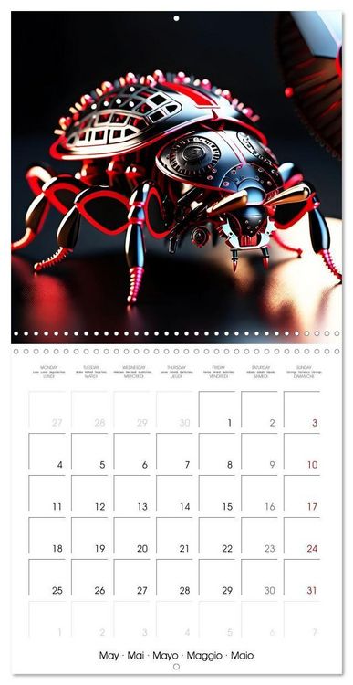 Produktbild: Mechanical Insects (Wall Calendar 2026 12 &times; 12 Inch) CALVENDO 12 Month Wall Calendar