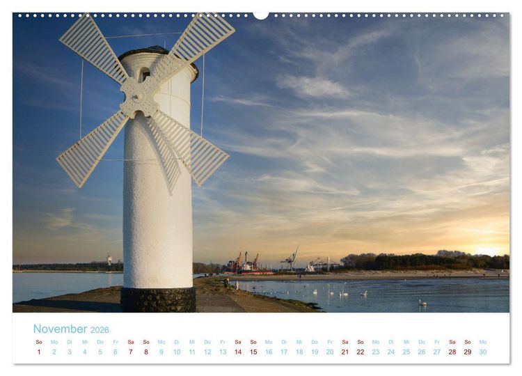 Produktbild: Unterwegs auf Usedom (Wandkalender 2026 DIN A2 quer), CALVENDO Monatskalender