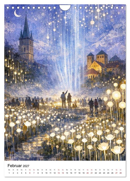 Produktbild: Hildesheim, ein Moment in dem die Stadt zu leuchten beginnt. (Wandkalender 2027 DIN A4 hoch), CALVENDO Monatskalender