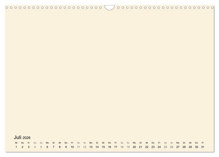 Produktbild: DIY Bastel-Kalender -Warme Pastell Farben- Zum Selbstgestalten (Wandkalender 2026 DIN A3 quer), CALVENDO Monatskalender