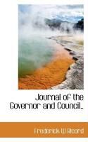 Produktbild: Journal of the Governor and Council..
