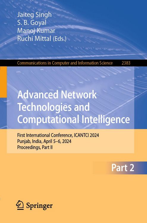 Produktbild: Advanced Network Technologies and Computational Intelligence