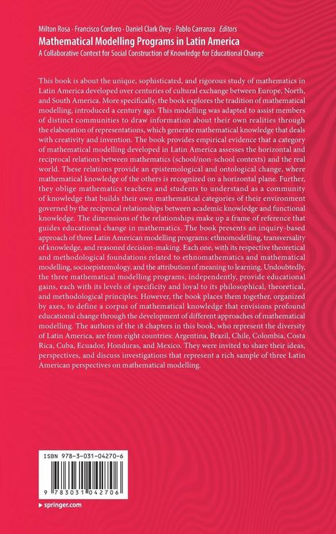 Produktbild: Mathematical Modelling Programs in Latin America
