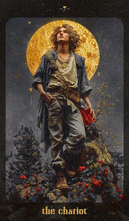 Produktbild: Amber Moon Tarot - 78 tarot cards and 80-page booklet (English)
