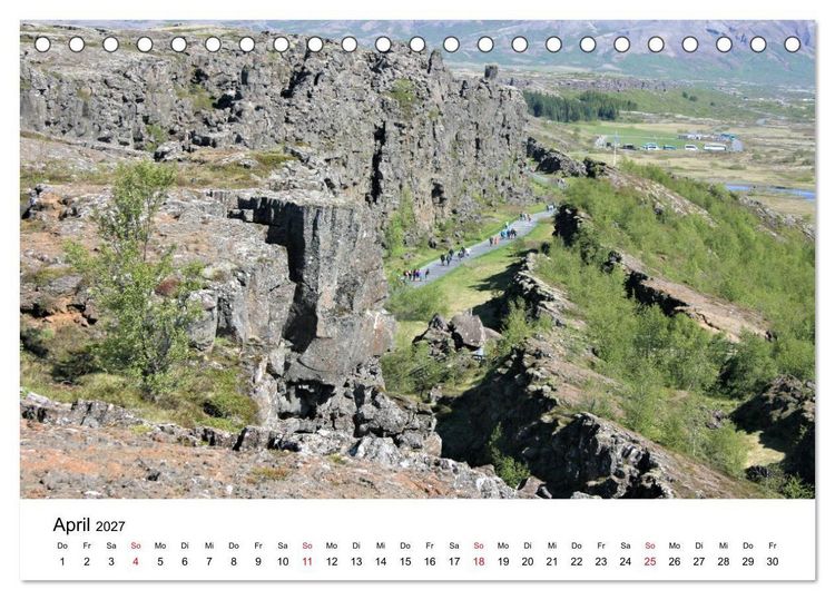 Produktbild: Der goldene Zirkel, Island (Tischkalender 2027 DIN A5 quer), CALVENDO Monatskalender