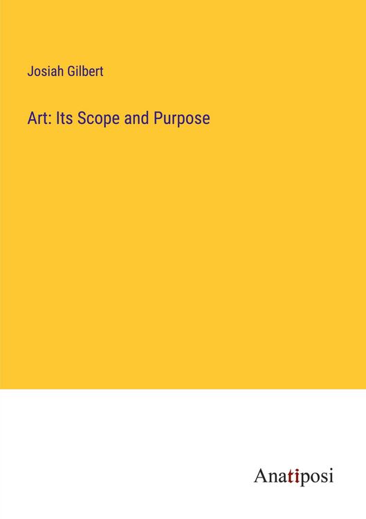 Produktbild: Art: Its Scope and Purpose