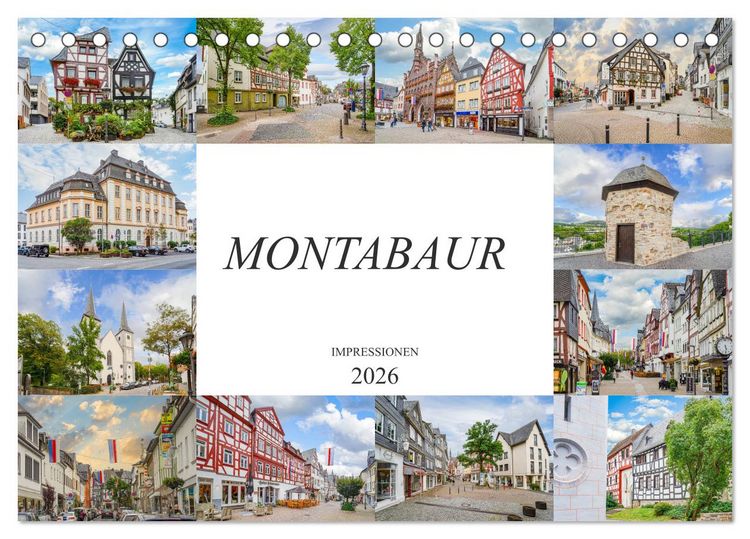 Produktbild: Montabaur Impressionen (Tischkalender 2026 DIN A5 quer), CALVENDO Monatskalender