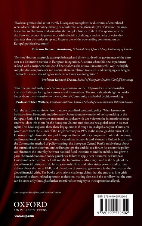 Produktbild: Governing the Euro Area in Good Times and Bad