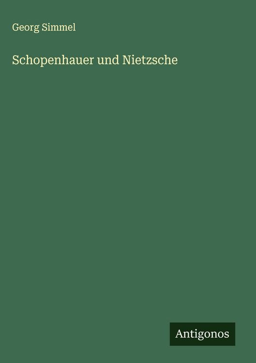 Produktbild: Schopenhauer und Nietzsche