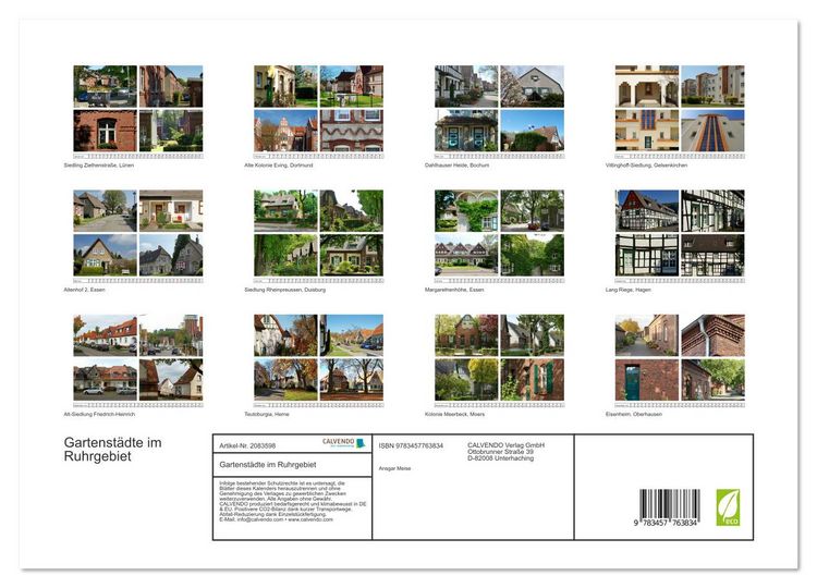 Produktbild: Gartenst&auml;dte im Ruhrgebiet (hochwertiger Premium Wandkalender 2026 DIN A2 quer), Kunstdruck in Hochglanz