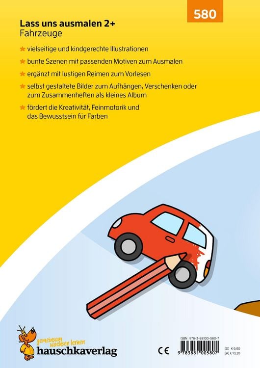 Produktbild: Lass uns ausmalen &ndash; Mein Ausmalbuch ab 2 - Fahrzeuge