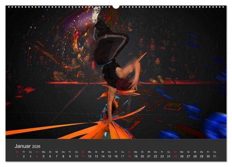Produktbild: Break Dance B-boys & B-girls (Wandkalender 2026 DIN A2 quer), CALVENDO Monatskalender