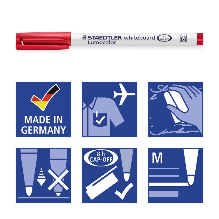 Produktbild: STAEDTLER Whiteboard-Marker Lumocolor whiteboard pen 301, 4er Set