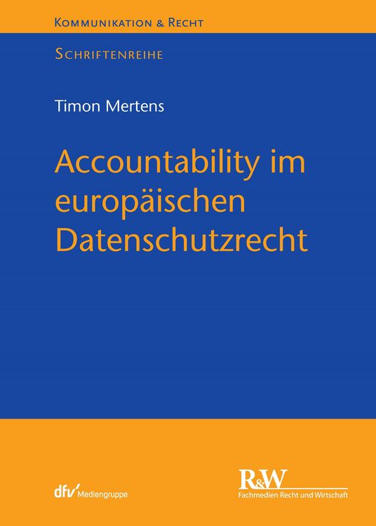 Produktbild: Accountability im europ&auml;ischen Datenschutzrecht