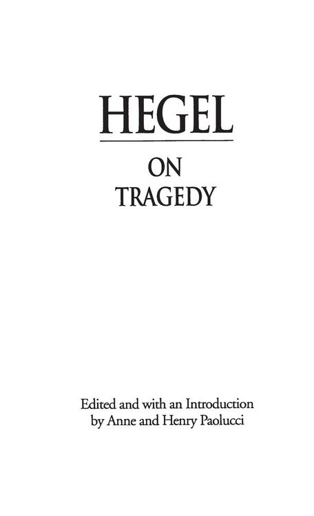 Produktbild: Hegel on Tragedy