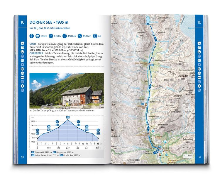 Produktbild: KOMPASS Wanderf&uuml;hrer Osttirol, Venediger- und Glocknergruppe, Defereggental, Lienzer Dolomiten, 50 Touren